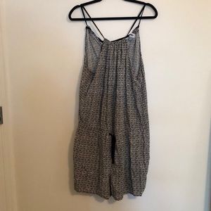 Black And Cream Romper